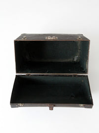 antique industrial travel case trunk
