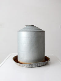 vintage galvanized chicken feeder