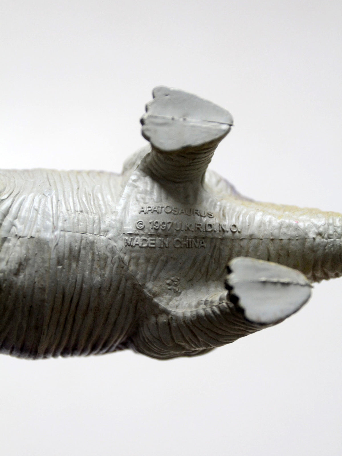 collection of six vintage dinosaur figures, 1993–2000