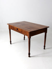 antique pine table with drawer