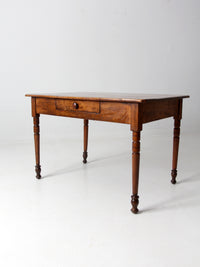 antique pine table with drawer