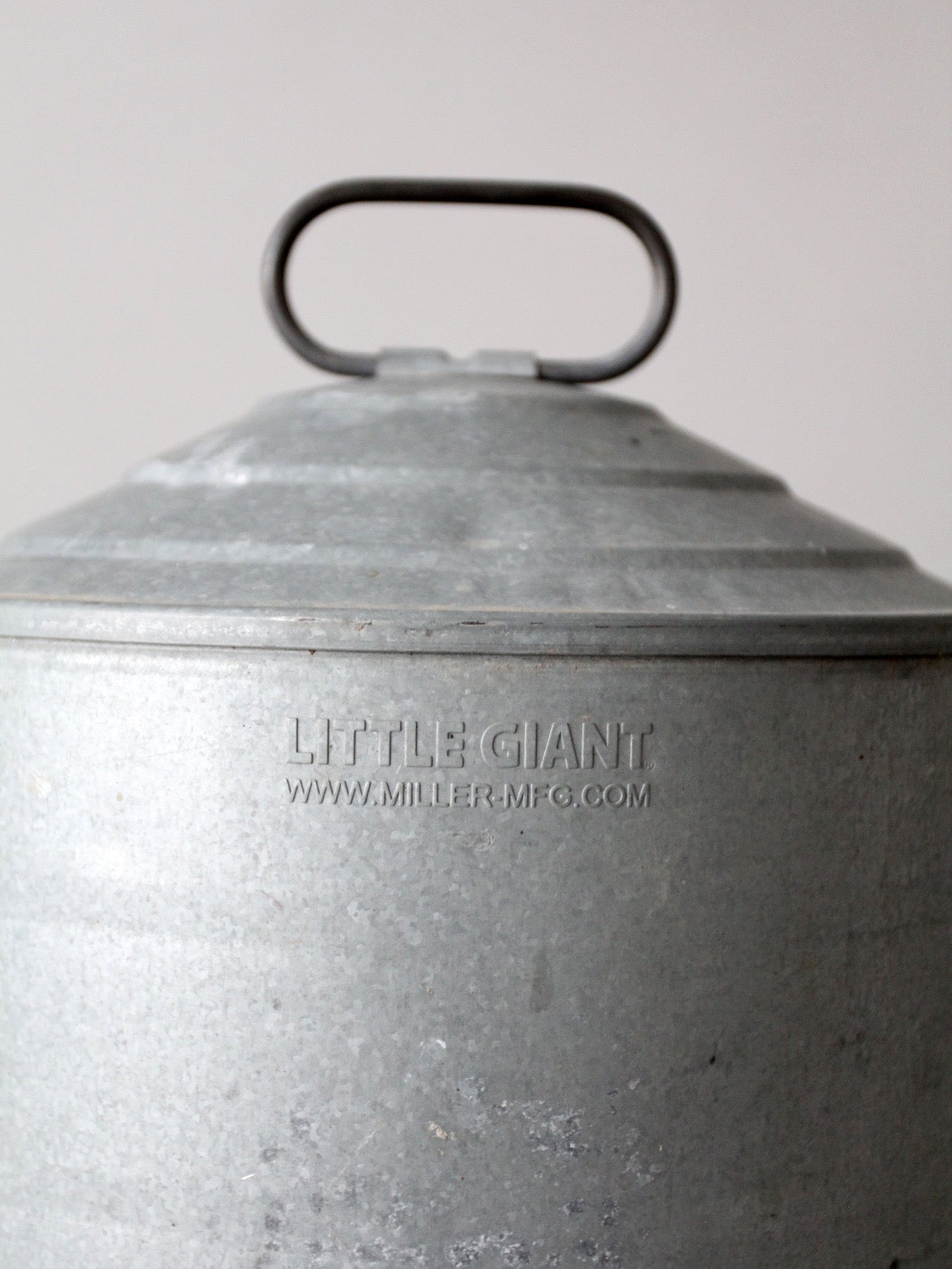vintage galvanized chicken feeder