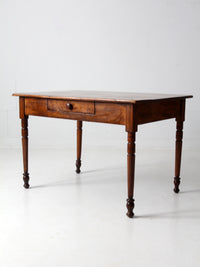 antique pine table with drawer