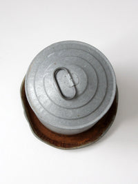 vintage galvanized chicken feeder