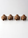 vintage crock bowls with lids set of 4