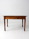 antique pine table with drawer