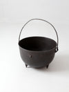 antique 15 gallon cast iron cauldron