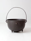 antique 15 gallon cast iron cauldron