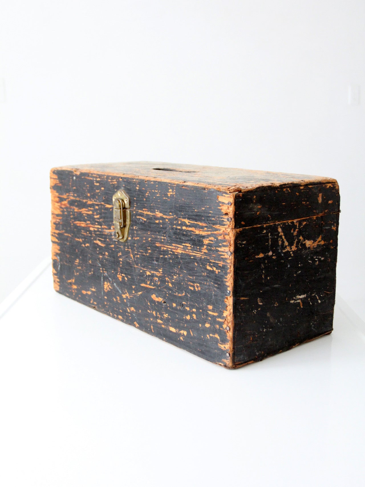 antique primitive ballot box