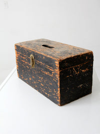 antique primitive ballot box