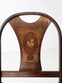 antique art deco folding chairs by Louis Rastetter & Sons pair