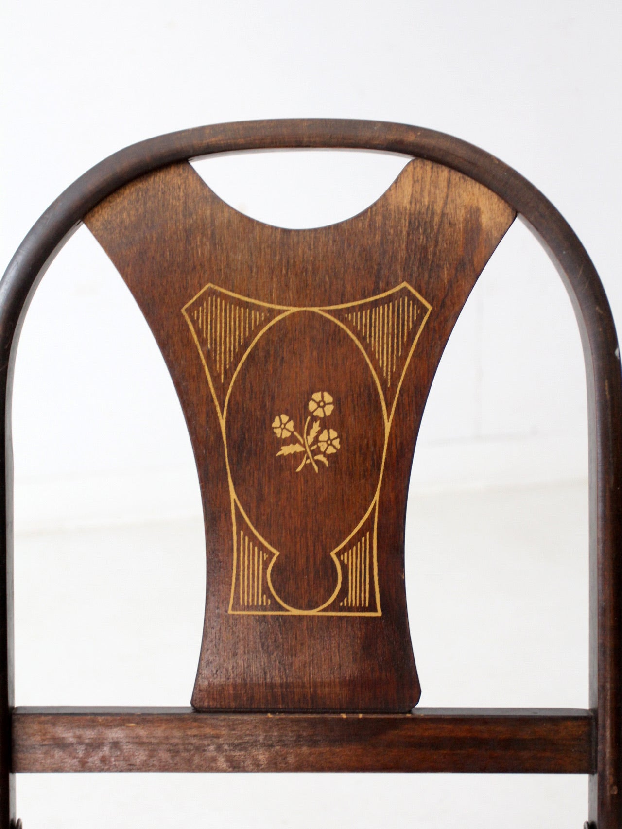 antique art deco folding chairs by Louis Rastetter & Sons pair