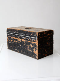 antique primitive ballot box