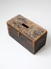 antique primitive ballot box