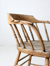 antique rustic captain's chair