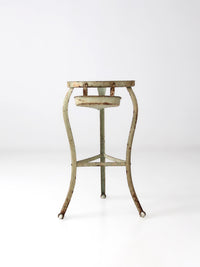antique iron stand with ball feet
