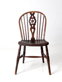 antique wheel back Windsor chair