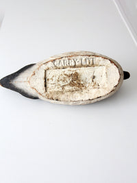 vintage Carry Lite mallard hen duck decoy