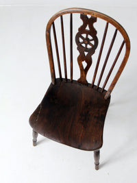 antique wheel back Windsor chair