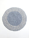 vintage round braided accent rug