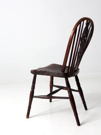 antique wheel back Windsor chair