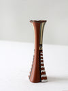 vintage Vietnam Gom Viet style redware vase