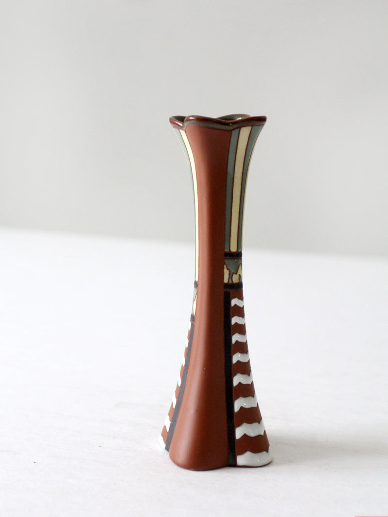 vintage Vietnam Gom Viet style redware vase