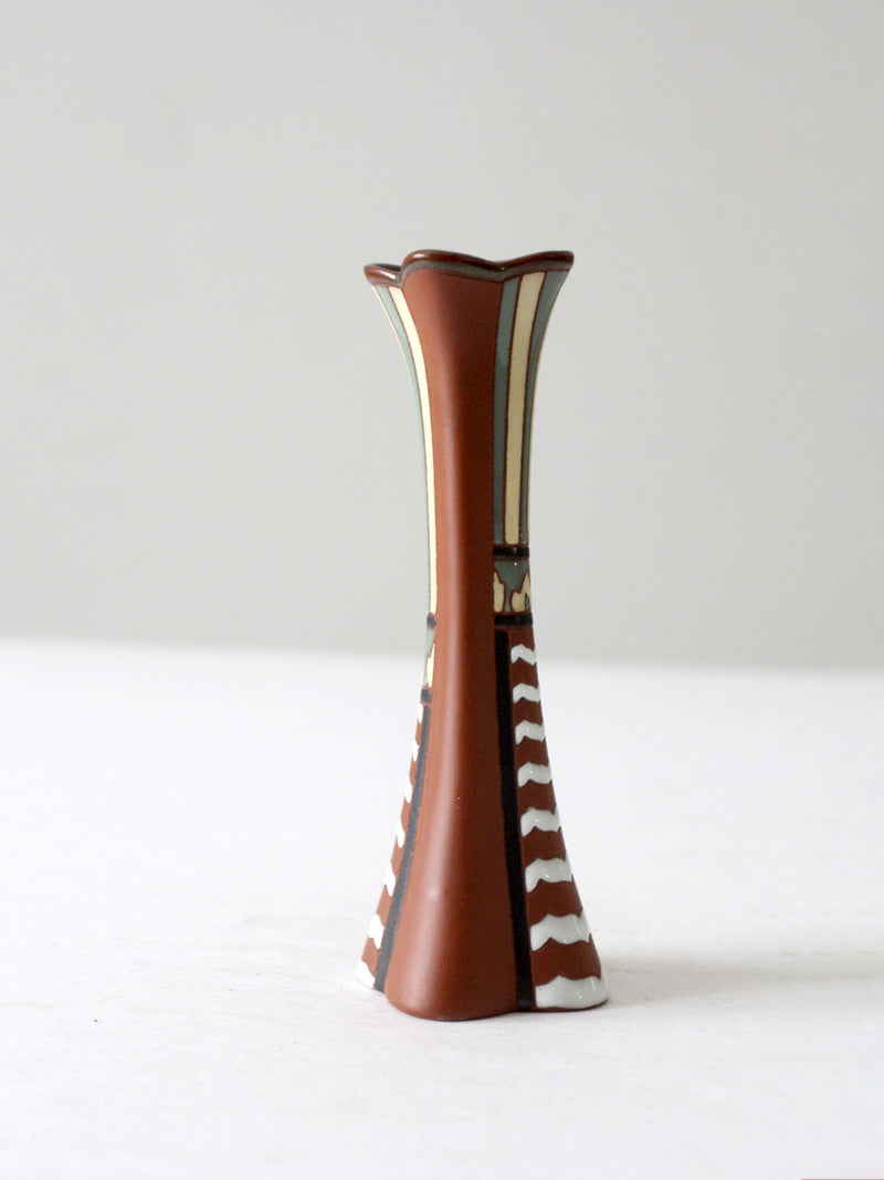 vintage Vietnam Gom Viet style redware vase