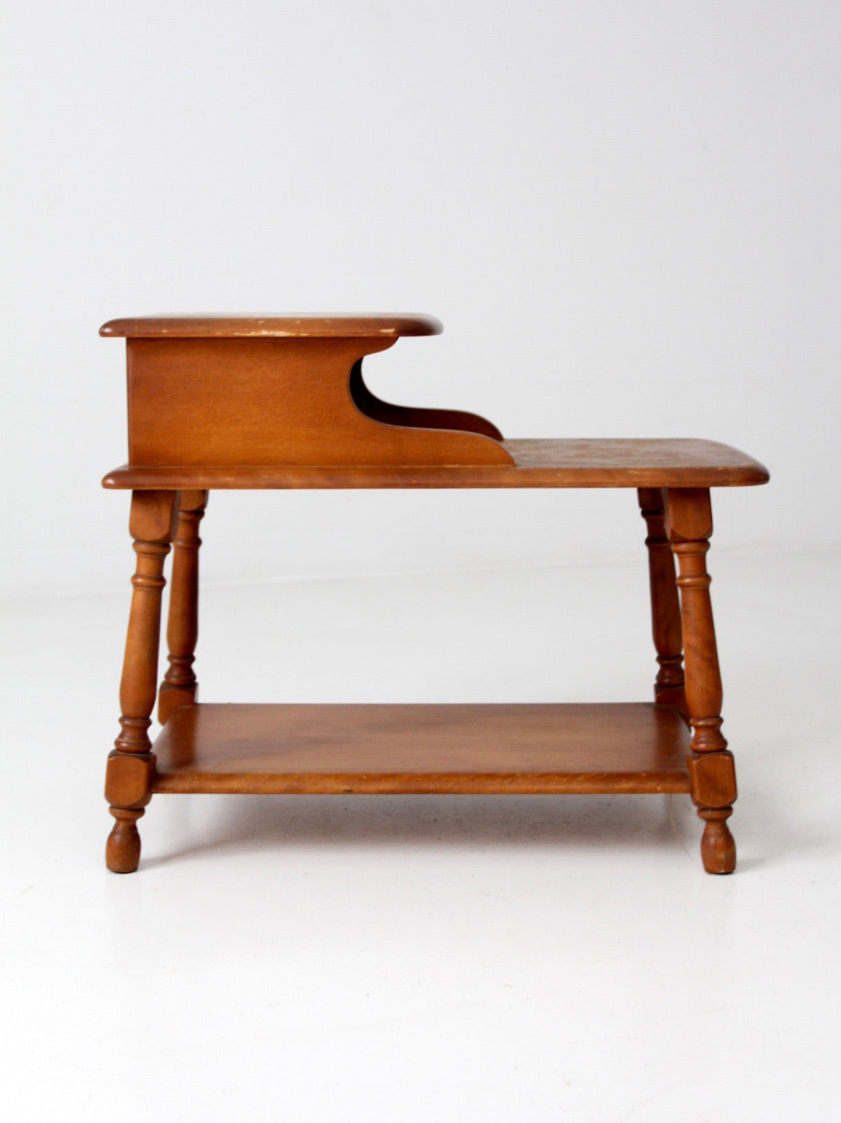 mid-century Early American step end table