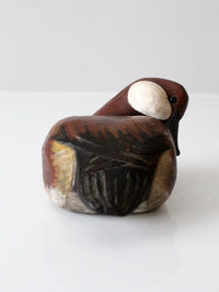 vintage hand-carved canvasback duck decoy