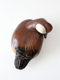 vintage hand-carved canvasback duck decoy