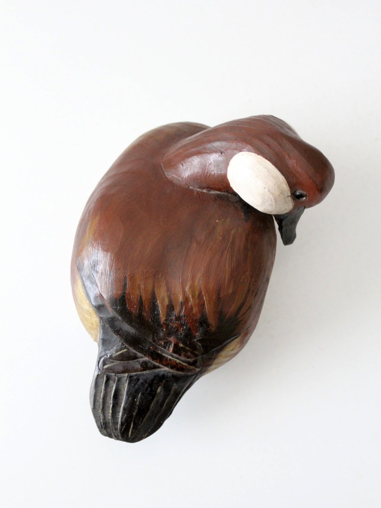vintage hand-carved canvasback duck decoy