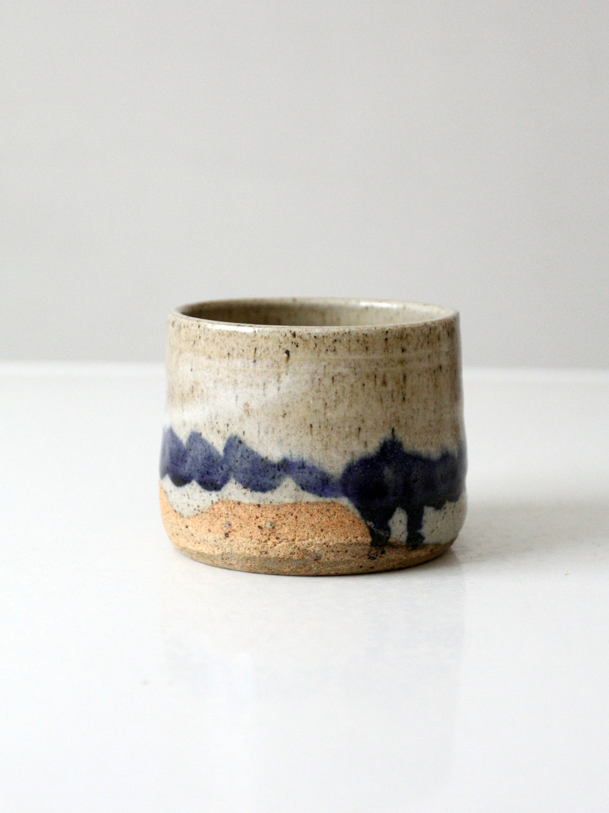 vintage handmade studio pottery cachepot