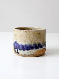 vintage handmade studio pottery cachepot