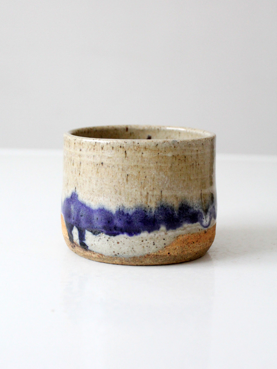 vintage handmade studio pottery cachepot
