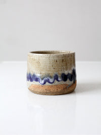 vintage handmade studio pottery cachepot