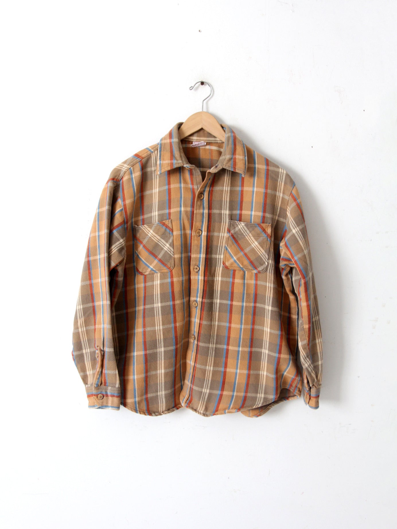 70s dress shirt Vintage 70s Big Mac plaid shirt