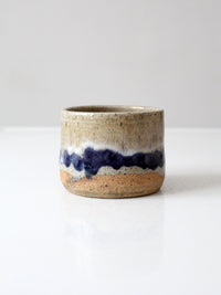 vintage handmade studio pottery cachepot