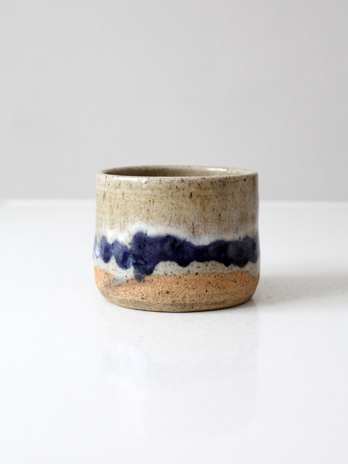 vintage handmade studio pottery cachepot