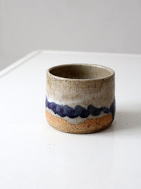 vintage handmade studio pottery cachepot