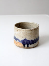 vintage handmade studio pottery cachepot