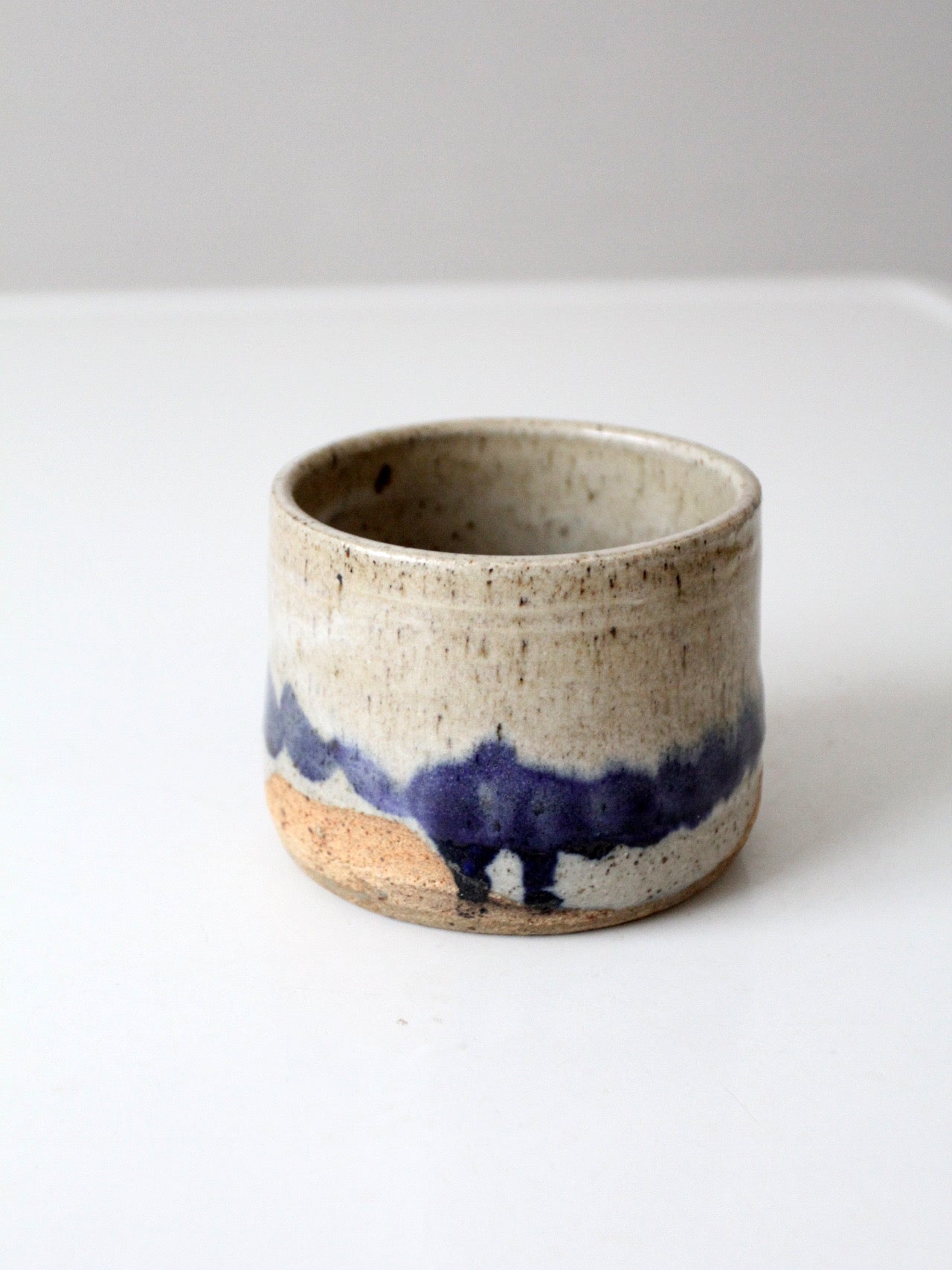 vintage handmade studio pottery cachepot