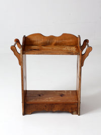 antique pine washstand with towel bars