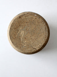 vintage handmade studio pottery cachepot