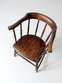 antique captain's chair