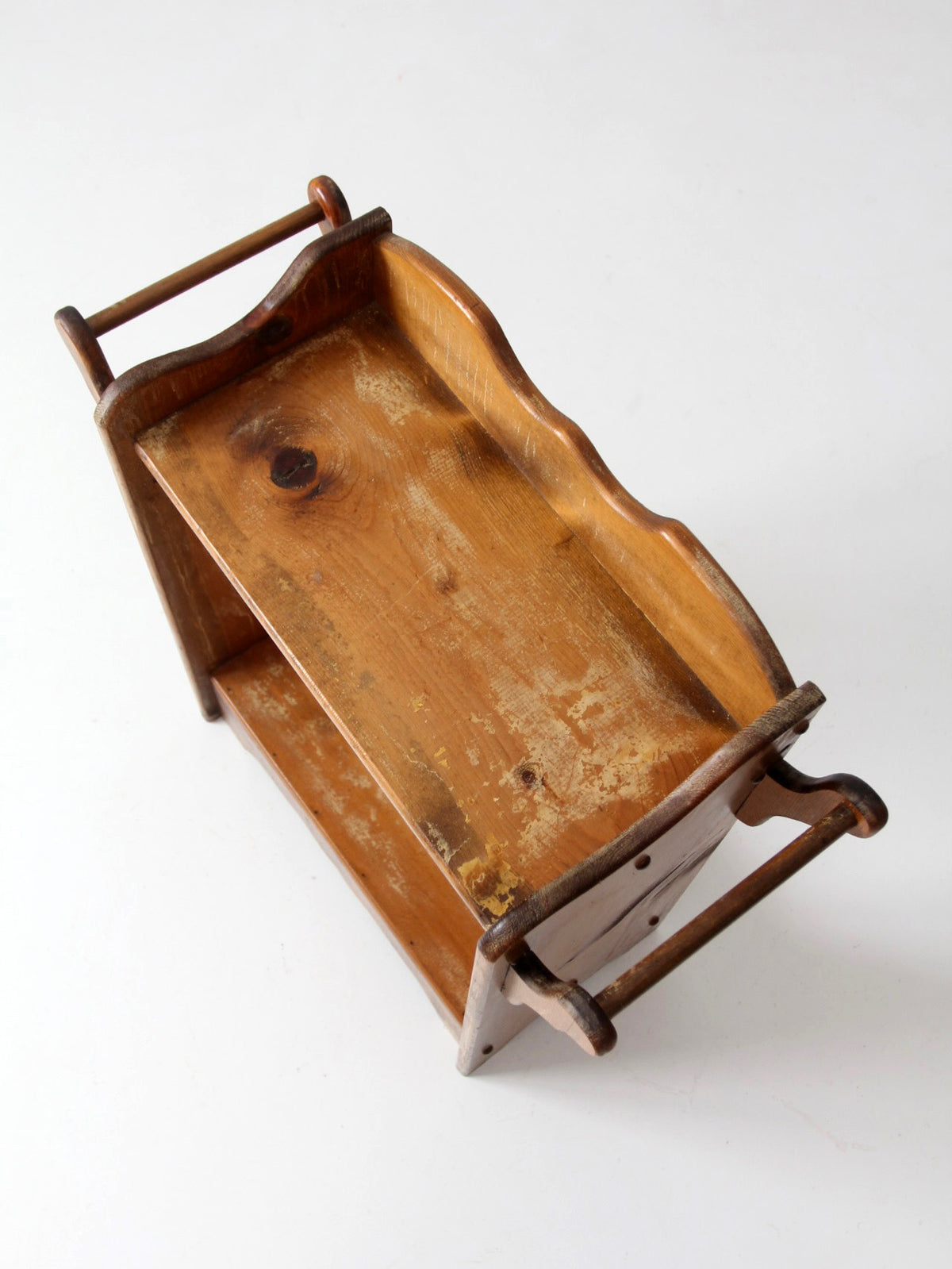 antique pine washstand with towel bars