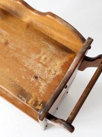 antique pine washstand with towel bars