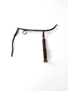 antique horse hames with leather straps
