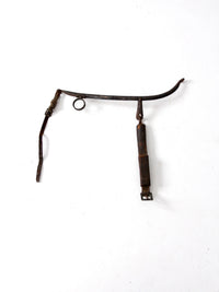 antique horse hames with leather straps