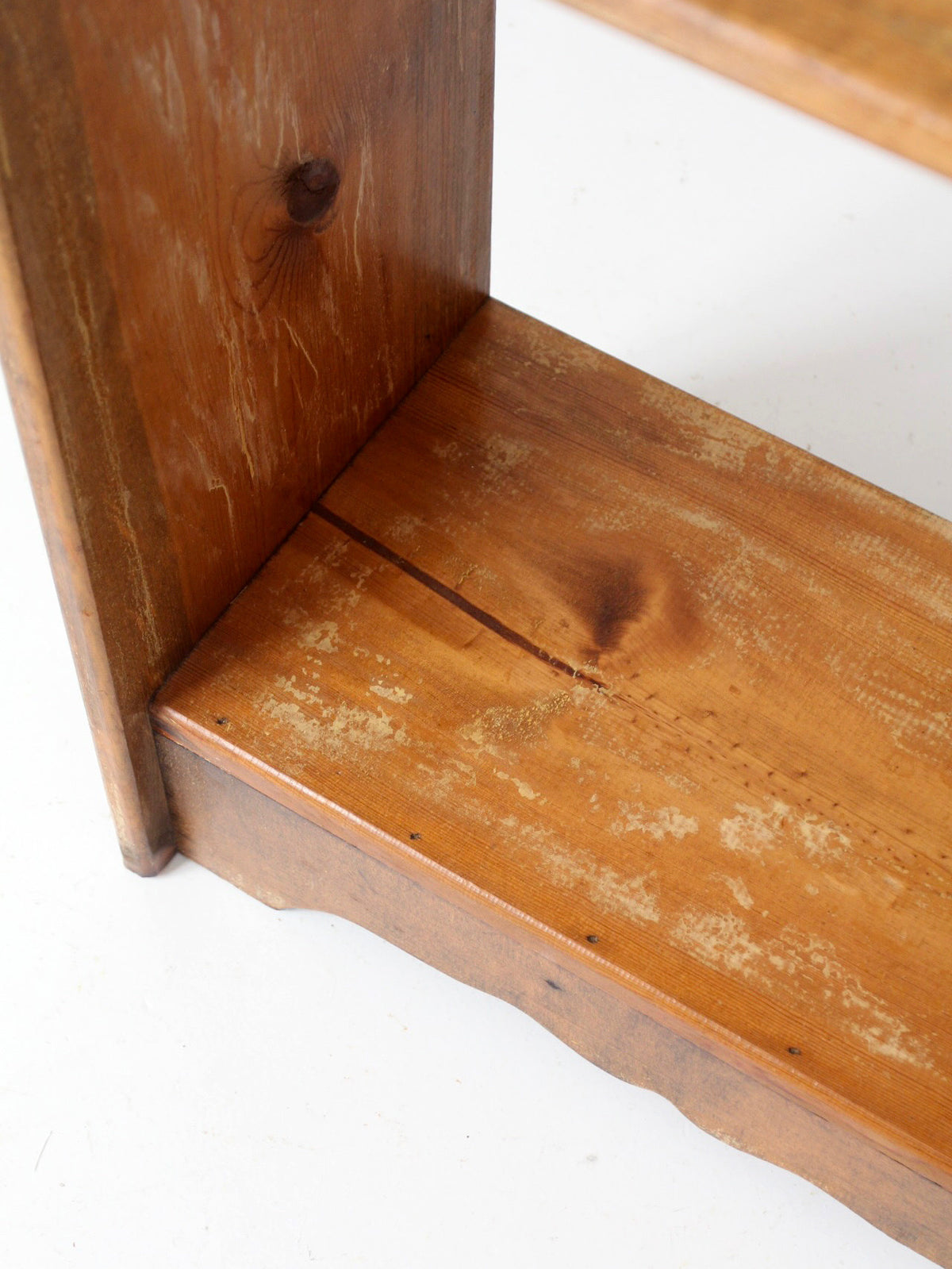 antique pine washstand with towel bars